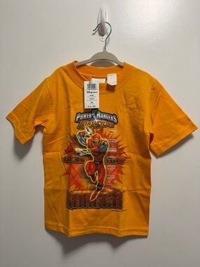 NWT Disney Store Power Rangers Ninja Storm Yellow T Shirt Size XXS 2-3 Years